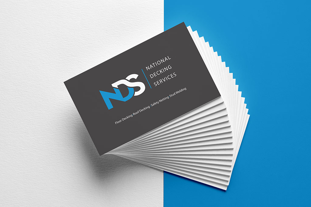 A photo of a business card for National Decking Services